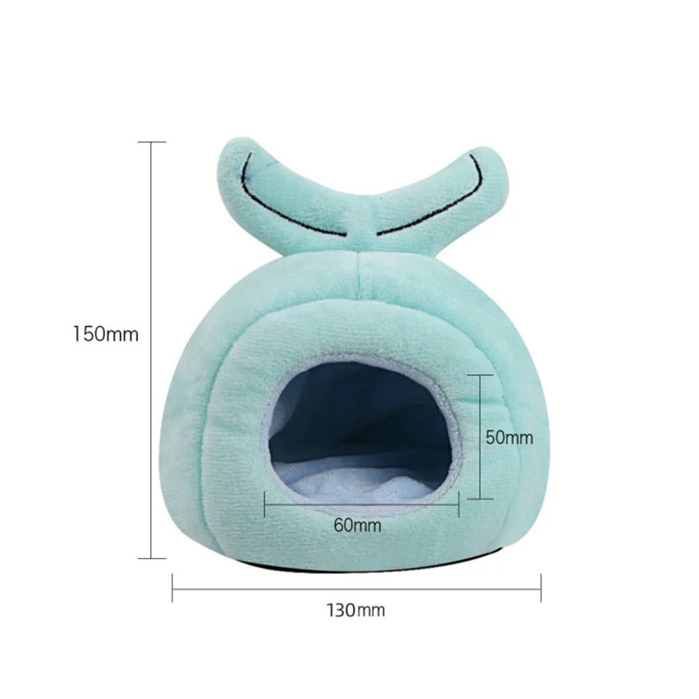 TG-PB079 Whale Shaped Pet Sleeping Nest Winter Warm Hamster Bed Pet Gift for Small Furry Animal - 7