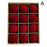 12Pcs Set 8cm Christmas Ball Ornaments Velvet Xmas Tree Decorations Plush Balls - Red - 1