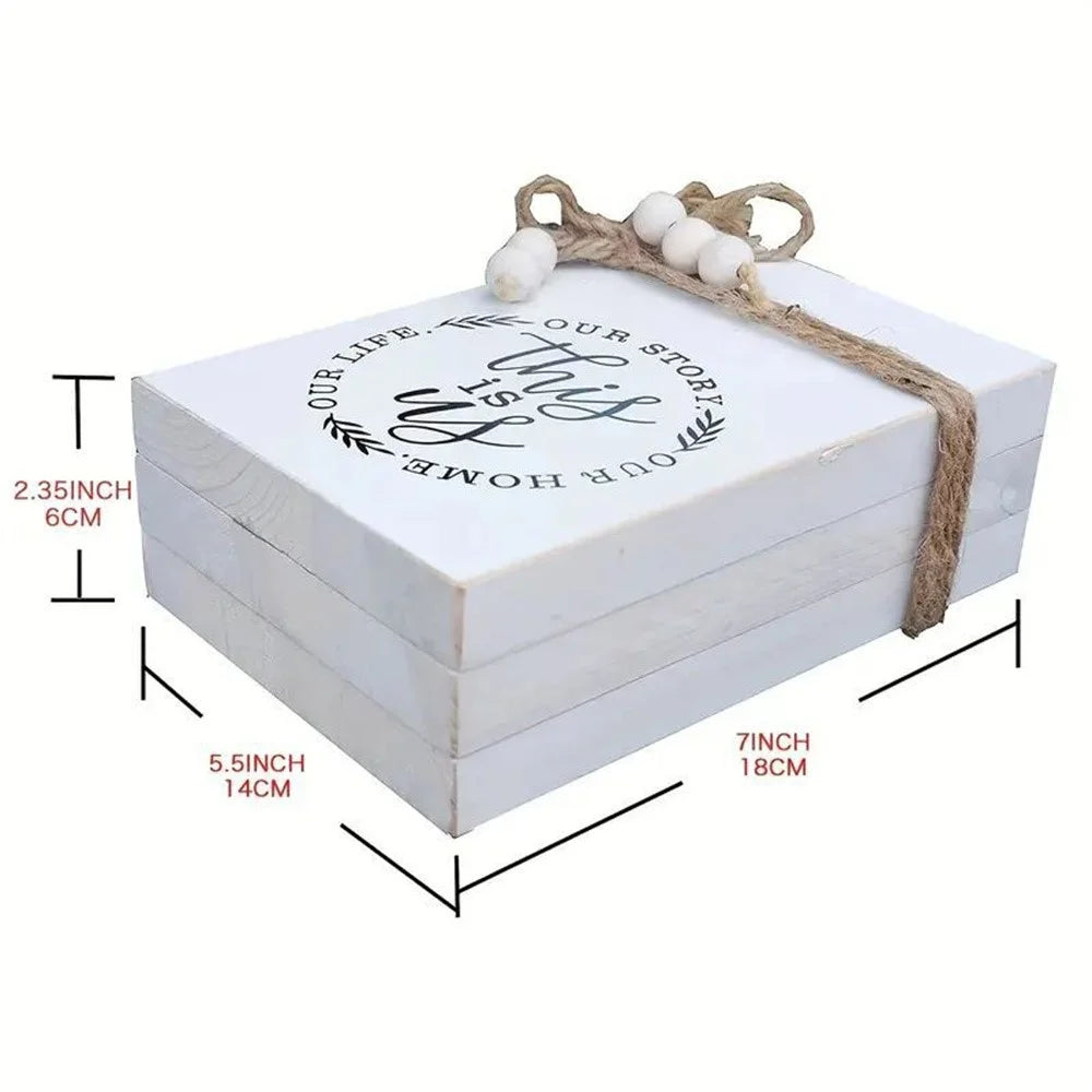 Fake Books Set Wooden Stacked Bundled Book Ornaments Simulation Books Kit Home Decor - Style A - 4