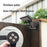 CCP0144 92-LED Motion Sensor Magnetic Wall Light IP65 Waterproof Outdoor Garden Solar Lamp - White Light - 2