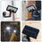 CCP0144 92-LED Motion Sensor Magnetic Wall Light IP65 Waterproof Outdoor Garden Solar Lamp - White Light - 4