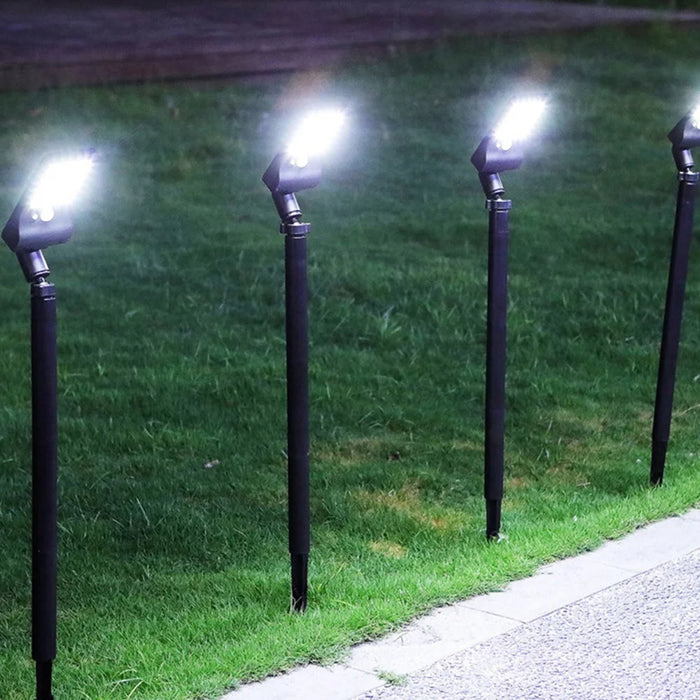 P10 Solar Powered Adjustable LED Garden Light Motion Sensor Outdoor Waterproof Lawn Lamp - White Light - 4