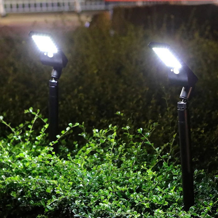 P10 Solar Powered Adjustable LED Garden Light Motion Sensor Outdoor Waterproof Lawn Lamp - White Light - 5