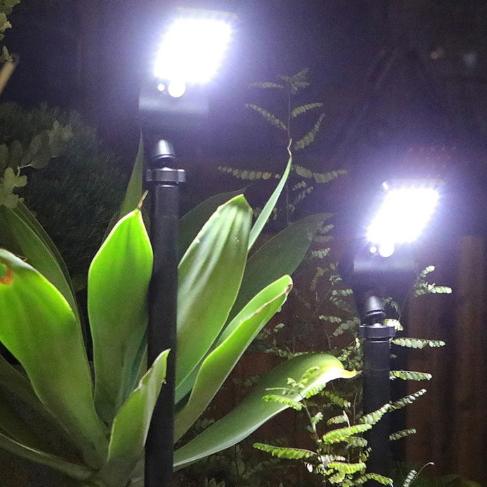 P10 Solar Powered Adjustable LED Garden Light Motion Sensor Outdoor Waterproof Lawn Lamp - White Light - 6