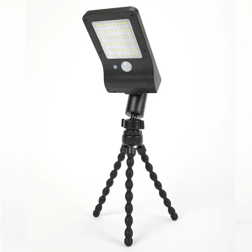 Outdoor Solar Powered Octopus Light IP44 Waterproof 60-LED Motion Sensor Garden Wall Light - White Light - 1