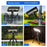 Waterproof 92-LED Solar Garden Light Outdoor Motion Sensor Path Wall Light with Flexible Octopus Mount - White Light/Black - 4