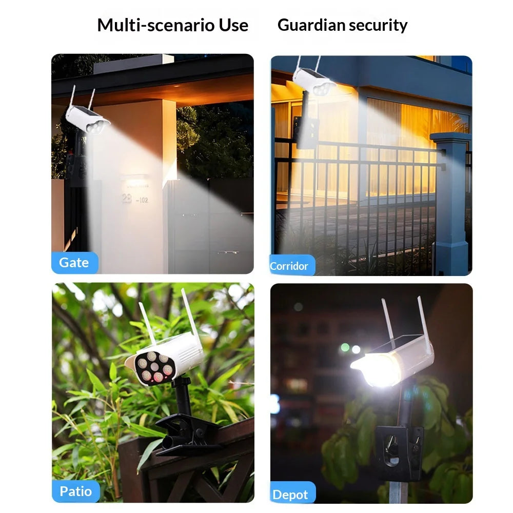 P43 Simulated Security Camera Clip-on Solar Light IP44 Waterproof Outdoor Garden LED Motion Sensor Lamp - 5