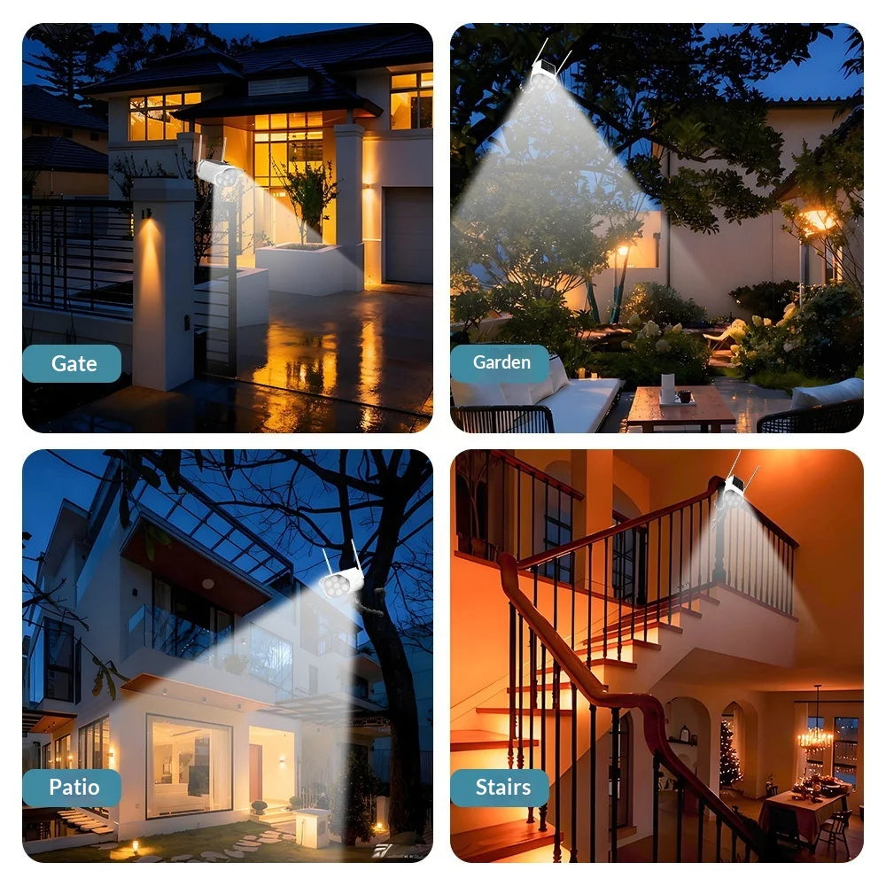 Simulated Security Camera Solar Light with Flexible Octopus Mount Outdoor Motion Sensor LED Street Lamp for Yard - 3