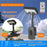 Solar Powered Garden Light IP65 Waterproof 92-LED PIR Motion Sensor Clip-on Outdoor Yard Lamp - Black/White Light - 2