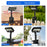 Solar Powered Garden Light IP65 Waterproof 92-LED PIR Motion Sensor Clip-on Outdoor Yard Lamp - Black/White Light - 3
