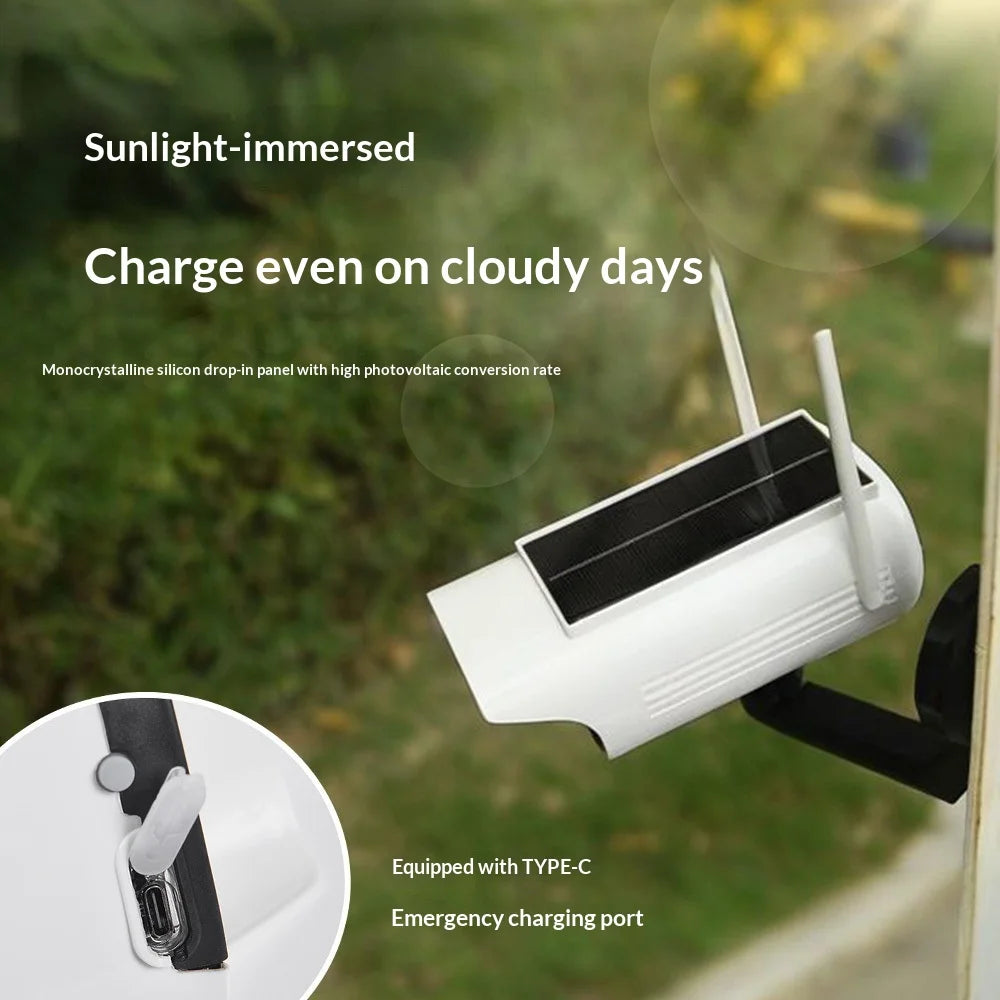 P42 Fake Camera Design Solar Security Light for Outdoor IP65 Waterproof Motion Sensor Wall Lamp - 2