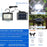 CCP087 190 LEDs Solar Powered Split Motion Sensor Light IP65 Waterproof Outdoor Garden Hanging Lamp - White Light - 6