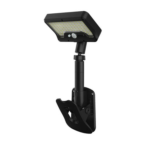 IP65 Waterproof Solar Outdoor Light PIR Motion Sensor LED Garden Light with Clamp for Yard - P14/Black - 1