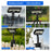P21 Solar Motion Sensor Light IP65 Waterproof 92 LEDs Outdoor Garden Clamp Lamp with Octopus Mount - Black - 3