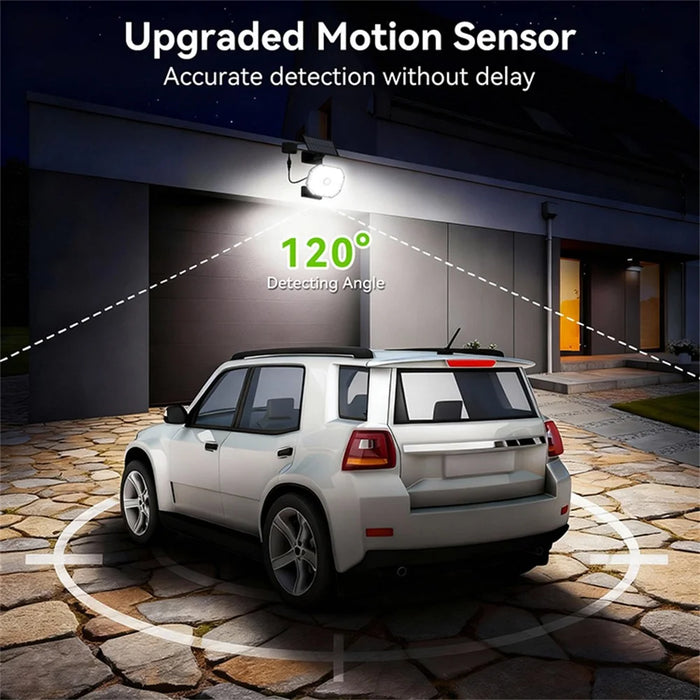 TG-TY17301 Solar Motion Sensor Wall Light 148 LED PIR Remote Control 3 Modes Security Light for Outdoor Garden - 4