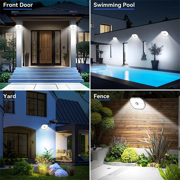 TG-TY17301 Solar Motion Sensor Wall Light 148 LED PIR Remote Control 3 Modes Security Light for Outdoor Garden - 6