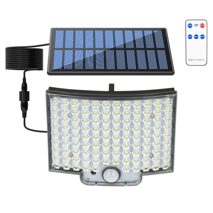 TG-TY01035 106 LED Solar Motion Sensor Wall Light Remote Control IP44 Waterproof Wall Lamp for Outdoor Garden - 1