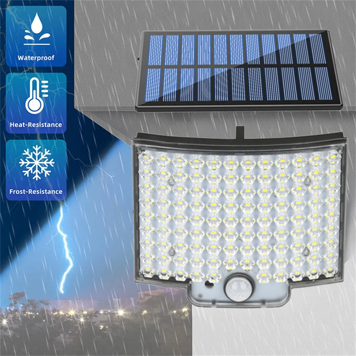TG-TY01035 106 LED Solar Motion Sensor Wall Light Remote Control IP44 Waterproof Wall Lamp for Outdoor Garden - 2