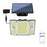 TG-TY01065 243-LED Solar Motion Sensor Wall Light 3 Modes Remote Control Wall Lamp for Outdoor Garden - 1