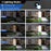 TG-TY01065 243-LED Solar Motion Sensor Wall Light 3 Modes Remote Control Wall Lamp for Outdoor Garden - 3