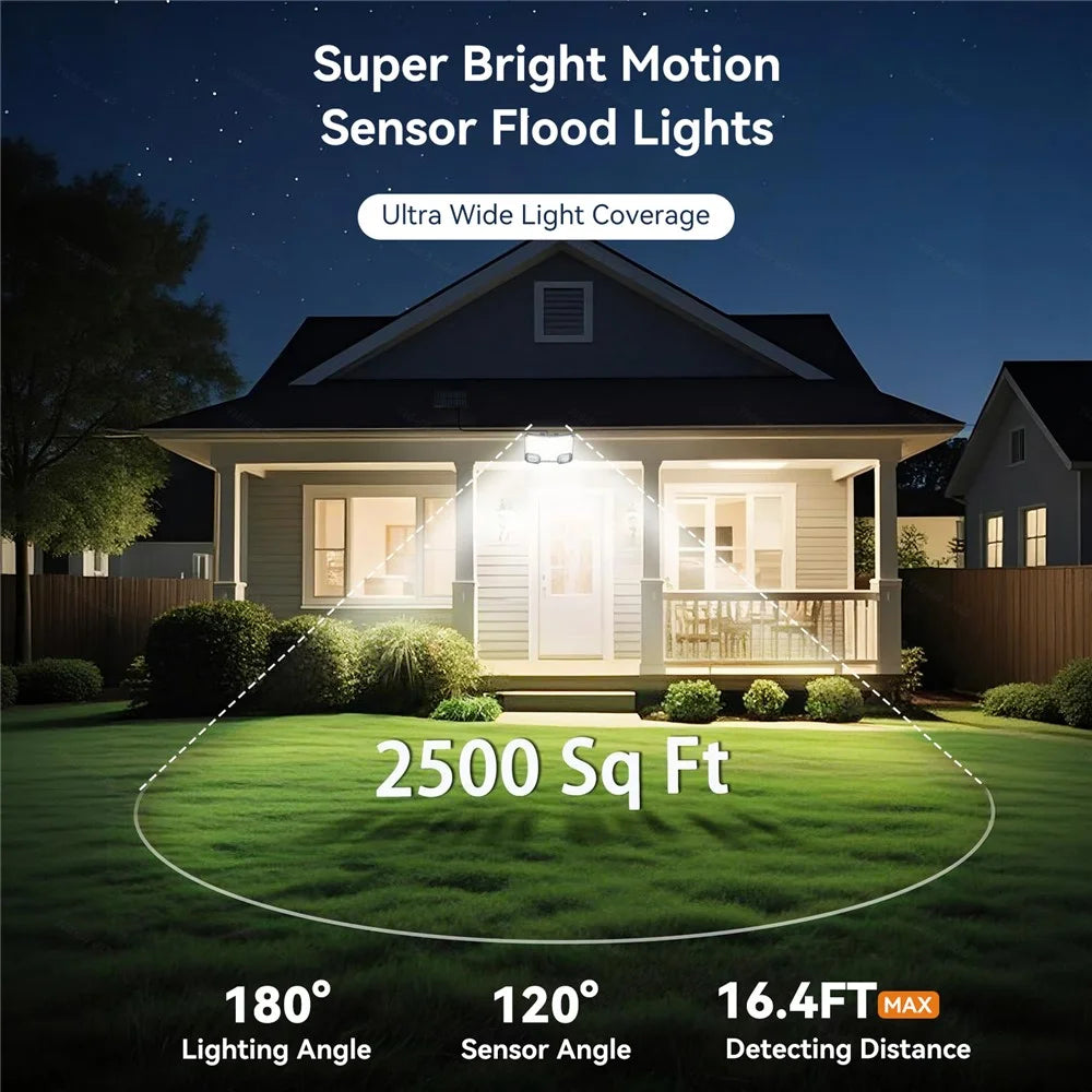 TG-TY19502 144-LED Solar Motion Sensor Wall Light 3 Modes Remote Control Waterproof Wall Lamp for Garden Patio - 5