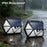 YY-61352 135 LED Solar Wall Light Seven-Sided PIR Motion Sensor IP65 Waterproof Outdoor Garden Yard Security Lamp - 6