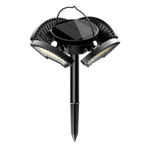YY-53041 Outdoor 304 LED Solar Round-Shaped Driveway Lights Adjustable Angle Garden Pathway Illumination Parking Spotlights - 1