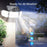 YY-20993 160-LED Solar Powered Wall Light PIR Motion Sensor 600 Lumens IP65 Waterproof Outdoor Security Lamp for Yard Garage - 6