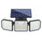 3-Head LED Solar Wall Light Motion Sensor 167-LED IP65 Waterproof Adjustable Security Light for Outdoor Garden - 1