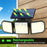 3-Head LED Solar Wall Light Motion Sensor 167-LED IP65 Waterproof Adjustable Security Light for Outdoor Garden - 6