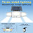 P74 2Pcs Solar Motion Sensor Magnetic Wall Light Dual Charging 3-Head 231-LED Outdoor Wall Lamp - 3