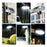P74 2Pcs Solar Motion Sensor Magnetic Wall Light Dual Charging 3-Head 231-LED Outdoor Wall Lamp - 6