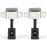 P73 2Pcs Solar PIR Motion Sensor LED Light 3-Head Adjustable Clamp-On Dual Charging Garden Outdoor Lamp - 1