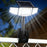 P73 2Pcs Solar PIR Motion Sensor LED Light 3-Head Adjustable Clamp-On Dual Charging Garden Outdoor Lamp - 2