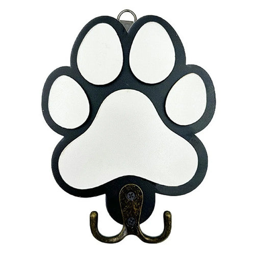 Cat Paw Design Wall Hook Key Holder Wood Dual-Hook Design Hanger for Home Decor - SCM2571 - 1