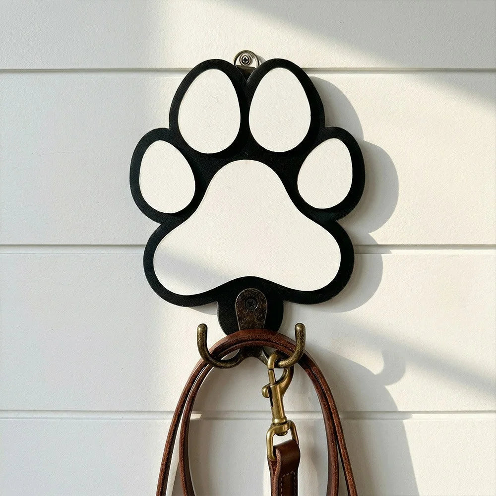 Cat Paw Design Wall Hook Key Holder Wood Dual-Hook Design Hanger for Home Decor - SCM2571 - 2
