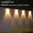 2Pcs Solar Powered Dual Beam Wall Light Outdoor 3-Color Adjustable Waterproof Fence Garden Landscape Lamp - 6