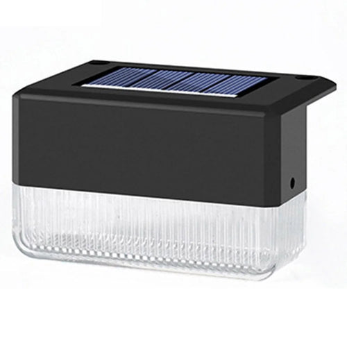 Solar Powered Fence Light IP55 Waterproof Dual Modes 3000K Warm White RGB LED Garden Stair Railing Lamp - 1