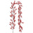 72 Sprigs Christmas Berry Garland 195cm Artificial Red Berry Vine PE Material for Holiday Decoration - Red - 1
