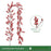 72 Sprigs Christmas Berry Garland 195cm Artificial Red Berry Vine PE Material for Holiday Decoration - Red - 2