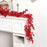 72 Sprigs Christmas Berry Garland 195cm Artificial Red Berry Vine PE Material for Holiday Decoration - Red - 6