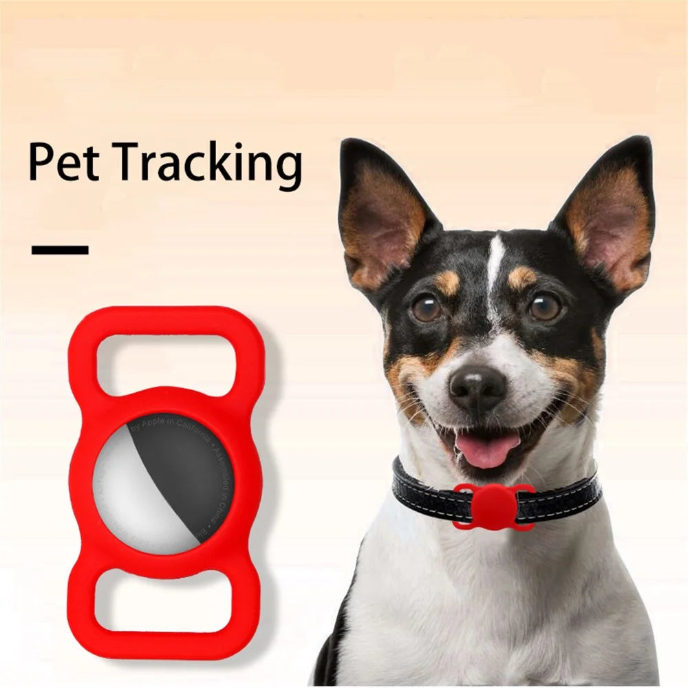 For Apple AirTag Cover Anti-lost Pet Dog Tracking Locator Silicone Protective Case - Mint Green - 3