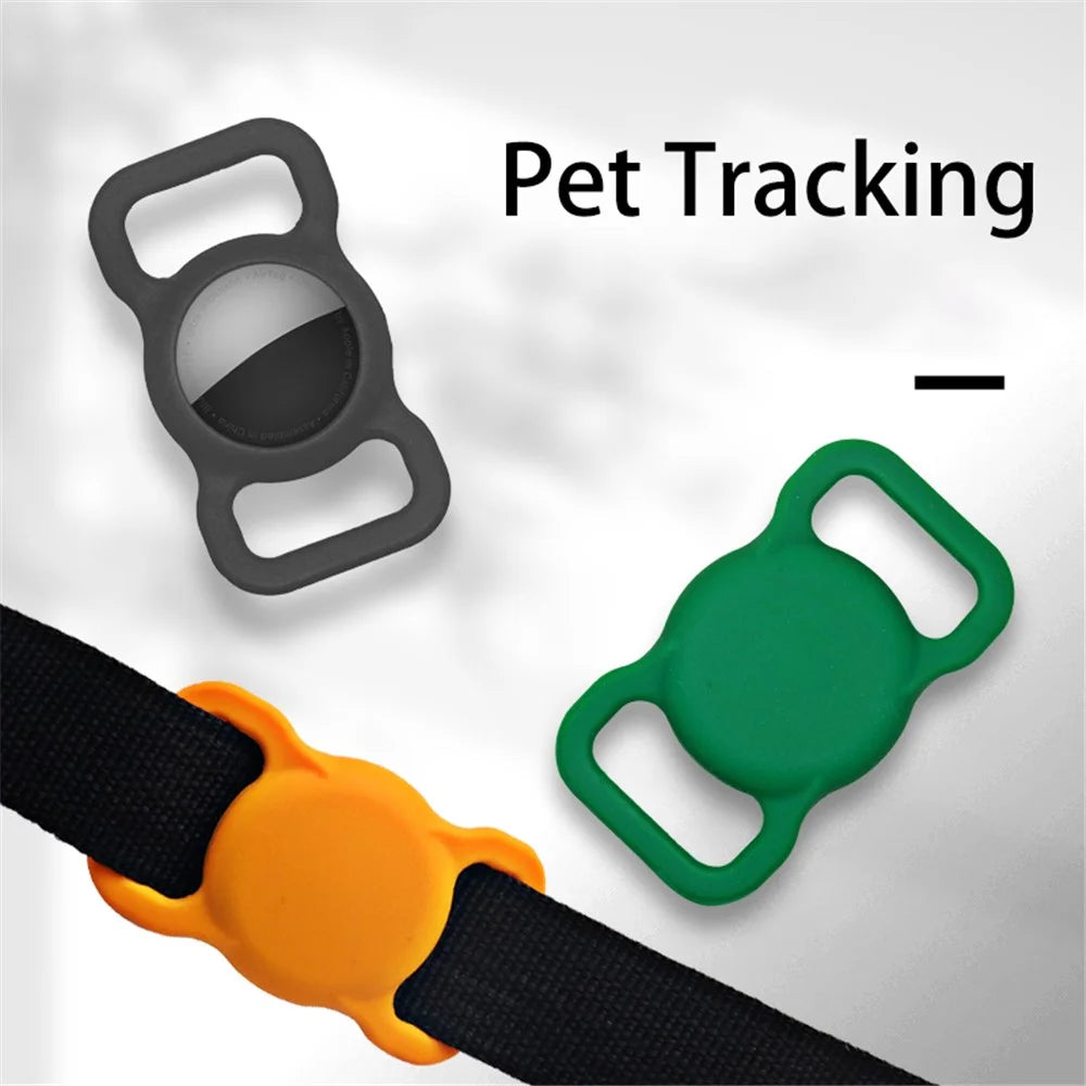 For Apple AirTag Cover Anti-lost Pet Dog Tracking Locator Silicone Protective Case - Mint Green - 4