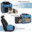 FULED Portable Foldable Pet Bike Basket Large Capacity for Cats Dogs Carrier - Blue - 6