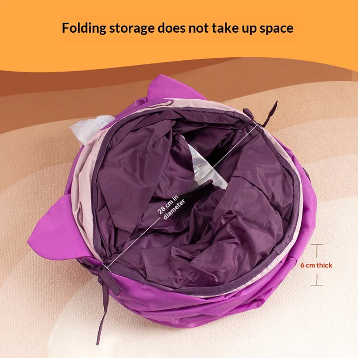 FULED Unicorn Design Cat Tunnel Toy Foldable Crinkle Paper Interactive Play Tunnel for Cats - 7