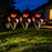 2Pcs Solar Butterfly Stake Light Three Butterflies LED Garden Decoration Landscape Light for Yard Lawn - 2