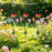 2Pcs Solar Butterfly Stake Light Three Butterflies LED Garden Decoration Landscape Light for Yard Lawn - 3