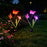 2Pcs Solar Butterfly Stake Light Three Butterflies LED Garden Decoration Landscape Light for Yard Lawn - 5