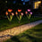 2Pcs Solar Butterfly Stake Light Three Butterflies LED Garden Decoration Landscape Light for Yard Lawn - 7