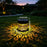 Solar Mandala Wall Light Iron Art Projection Waterproof Outdoor Garden Landscape Decor - Warm Light - 7